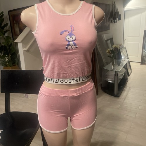 Women pink white 2pc - women’s, pink/white