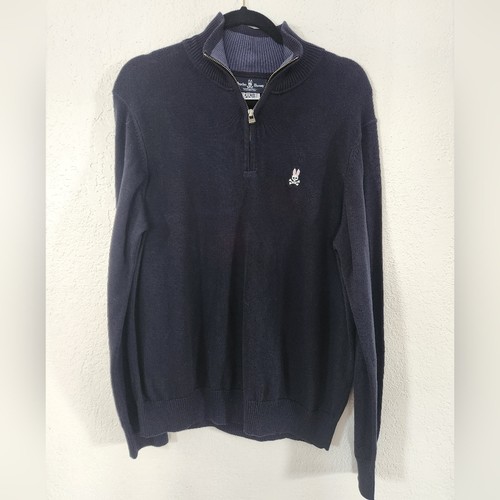 Psycho bunny navy zip - bunny,